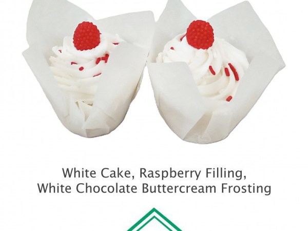 White Chocolate Raspberry Cupcake (EA)