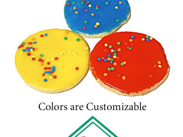 Round Sugar Cookies with Sprinkles (EA)