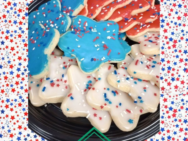Patriotic Star Sugar Cookie Tray (18CT)
